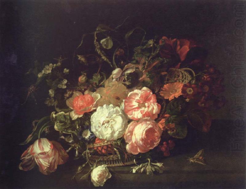 Rachel Ruysch flowers and lnsects china oil painting image